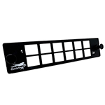 QuickTreX&reg; 12 Port LGX SC Footprint Empty Fiber Optic Adapter Panel for Housing Non-Flanged Fiber Optic Adapters