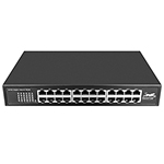 QuickTreX&reg; 24 Port Gigabit 10/100/1000Mbs Unmanaged Ethernet Network Switch - Rack-mountable and RoHS Compliant