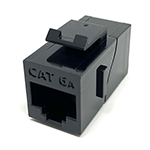QuickTreX Premium Cat 6A 10G Inline RJ45 Keystone Mount Coupler - TAA Compliant - RoHS Compliant and UL Listed