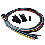 QuickTreX&reg; 12 Fiber (1 Meter) 2mm Diameter Fiber Optic Fan-Out / Breakout Kit - TIA Color Coded - Protects and Transitions 250um Bare Fiber to 2mm Buffer Tubes