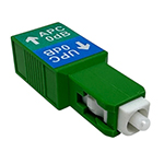 SC APC Female to SC UPC Male Singlemode 9/125 Simplex Fiber Optic Conversion Adapter by QuickTreX&reg;