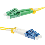 Stock 3 meter LC UPC to LC APC Singlemode Duplex Fiber Optic Patch Cable