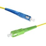 Stock 1 meter SC UPC to SC APC Singlemode Simplex Fiber Optic Patch Cable