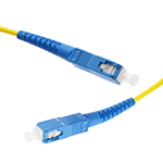 Stock 1 meter SC UPC to SC UPC Singlemode Simplex Fiber Optic Patch Cable