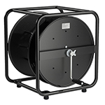 Schill SK 4730 Professional Stage Cable Reel w/ Additional 3rd Flange for Cable End Storage, 2 Fold Axle Bearing, Feed-Through Hole for Cable Entry, and Heavy Duty Swiveling Hand Crank - Stackable