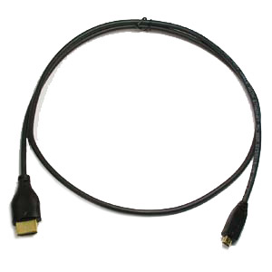 6 Ft HDMI® Male to Micro-Male D Thin Cable High Speed w/Ethernet