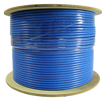 Cat 6 1000x Shielded (STP), Plenum rated (CMP), Solid Cond. Cable - 1000 Ft by ABA Elite
