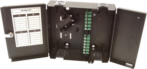 4 Panel Wall Mount Termination Box Enclosure with Splice Kit - LGX Chassis by Multilink®
