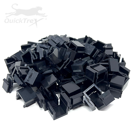 Blank Keystone Inserts - Black - 100 Pack by QuickTreX