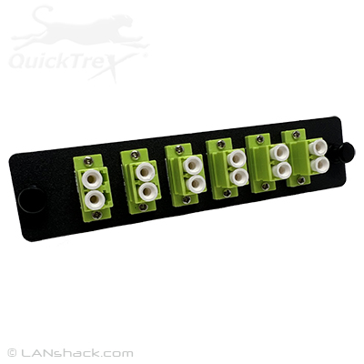 12 LC Multimode OM5 50/125 LGX Adapter Panel by QuickTreX