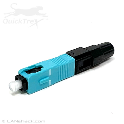 QuickTreX Multimode OM3 SC Pre-Polished Simplex Fiber Optic Quick Connector