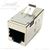 QuickTreX Premium Cat 6A 10 GIG Shielded Inline RJ45 Keystone Mount Component Rated Coupler - TAA Compliant - RoHS Compliant and UL Listed