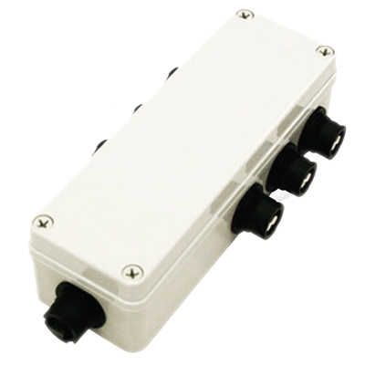 2 Port Outdoor Weatherproof IP68 Rated Fiber Optic Junction Box for Senko IP68 Bulkhead Adapters - Wall, Pole, or Cell Tower Mountable