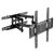 Wall Mount TV Mount for 32 Inch to 70 Inch TV with 18.4 Inch Arm, -15 to +5 Degree Tilt Range, and -60 to +60 Degree Swivel Range