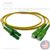 LC APC to SC APC Plenum Rated Singemode 9/125 Premium Custom Duplex Fiber Optic Patch Cable