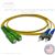 ST UPC to SC APC Plenum Rated Singemode 9/125 Premium Custom Duplex Fiber Optic Patch Cable
