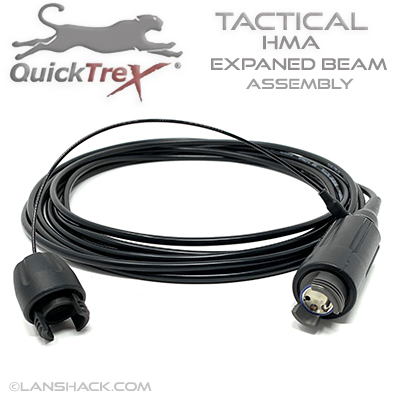 QuickTreX Custom 2 Strand Rugged Tactical Preterminated Fiber Optic Assembly