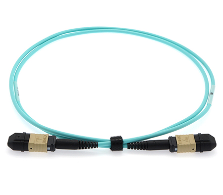 10 Meter 12 Fiber Stock Senko MPO Multimode OM4 - 50/125 Fiber Optic Cable - Female/Female Method A - Straight Through