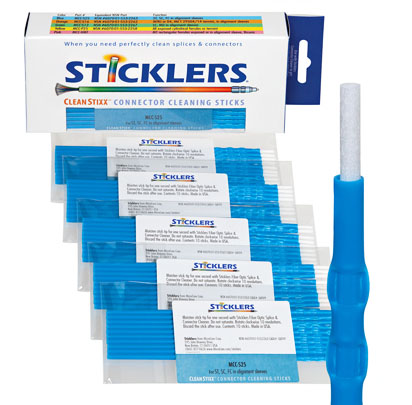 Sticklers® 2.5mm connector cleaning stick, for cleaning SC, ST, FC, SC, FC, etc.