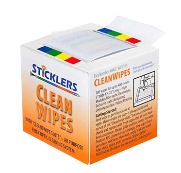 Sticklers™ CleanWipes™ 400 Fiber Optic Cleaning Tool