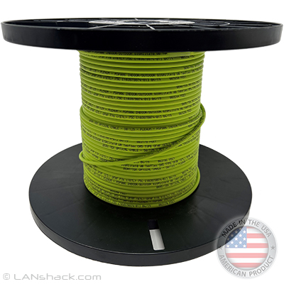 6 Strand Indoor/Outdoor Plenum Rated Multimode 10/40/100/400 GIG OM5 50/125 Fiber Optic Cable by the Foot - Made in the USA