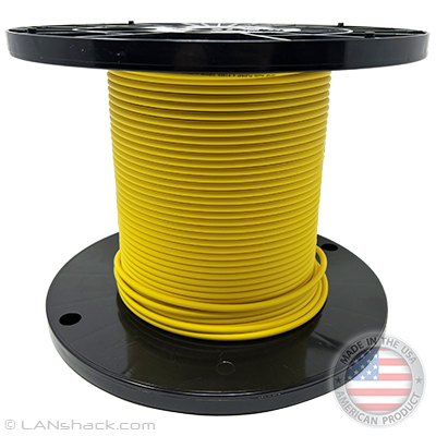 12 Strand Indoor Plenum Rated Singlemode Fiber Optic Cable by the Foot with Corning® Glass - Made in the USA