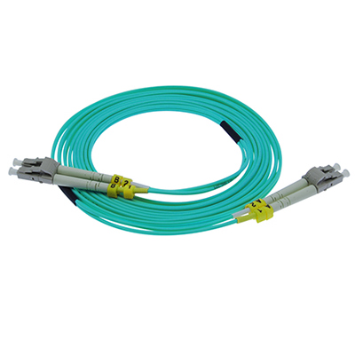 Stock 30 meter LC to LC 50/125 OM3, 10 GIG Multimode Duplex Patch Cable