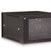 6U LINIER® Swing-Out Wall Mount Cabinet - Glass Door