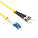 Stock 4 meter LC UPC to ST UPC Singlemode Duplex Fiber Optic Patch Cable