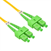 Stock 6 meter SC APC to SC APC Singlemode Duplex Fiber Optic Patch Cable
