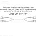 QuickTreX MTP Trunk Assembly 2 x 24 MTP Configuration