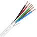 Premium 22/6 AWG Shielded Plenum Rated Indoor/Outdoor Security Camera, Control, Sound, and Alarm Cable - WHITE 1000FT - Spool -Stranded Copper Conductors, CMP, CL3P, FPLP, FT6 by Syston