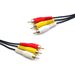 12 FT RCA Male to Male x 3 Audio / Video Cable with Gold Plated Connectors
