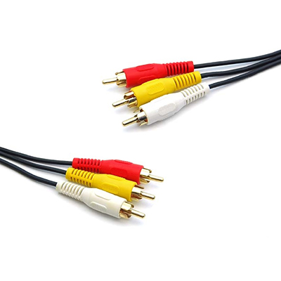 50 FT RCA Male to Male x 3 Audio / Video Cable with Gold Plated Connectors