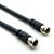 25 FT RG6 F-Type Coaxial Cable w/ Nickel Plated Screw-On Connectors - Black 