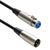 3 FT XLR 3 Pin Male to Female Balanced Audio Microphone Cable with Metal Nickel Plated Shell