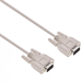 25Ft DB9 Male to Male Serial Cable Fully Shielded With Molded Connectors