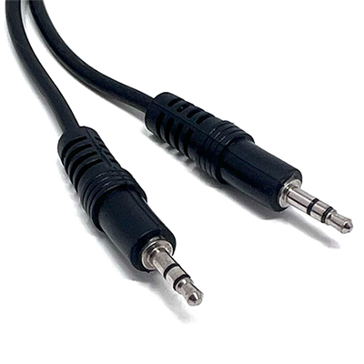 6 FT 3.5mm AUX Audio / Stereo Cable - Male to Male - Black