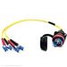 Neutrik FIBERFOX EBC15 4 Channel/Fiber Singlemode Expanded Beam Chassis to 1 Meter Fixed Patch Cable w/ LC UPC Connectors