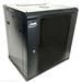 QuickTreX&reg; Fixed Wall Mount 12U Network / Server Cabinet with Strengthened Glass Door - 19 Inch Wide and 17 Inch Depth - 10-32 Tapped and M6 Cage Nut Rails
