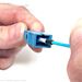 Shown Cleaning SC Adapter with Inserted SC Connector