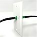 MTP Singlemode Keystone Coupler in 1 Port Wall Jack with 2 Cables Inserted