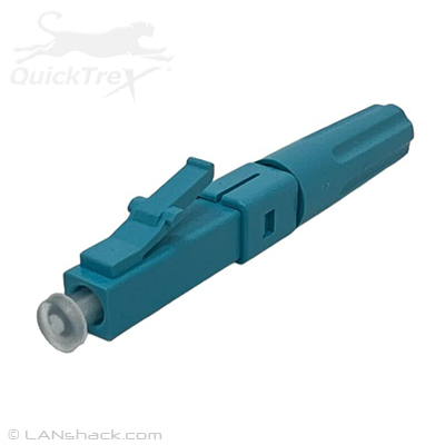 QuickTreX&reg; Multimode OM3/OM4 50/125 LC Pre-Polished Simplex Fiber Optic Quick Connector