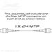 QuickTreX MTP Trunk Assembly 1 x 24 MTP Configuration
