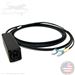 2 Fiber Broadcast Tactical Multimode OM3 50/125 Neutrik OpticalCon Duo Breakout Box Cable Assembly with Waterproof Female IP65 Rated Inline Duo Coupler to 2 Simplex Connectors  - Made in the USA by QuickTreX®