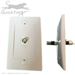 Shown Inserted Into 1 Port Keystone Wall Plate