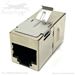 QuickTreX&reg; Premium Cat 6E Shielded Inline RJ45 Keystone Mount Component Rated Coupler - TAA Compliant - RoHS Compliant and UL Listed