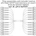 QuickTreX MTP Trunk Assembly 12 x 12 MTP Configuration