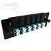 12 Fiber LC  Multimode 50/125 OM3/4 Ultra High Density (UHD) Fiber Optic Adapter Panel by QuickTreX®