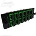 12 Fiber SC APC Singlemode 9/125 Ultra High Density (UHD) Fiber Optic Adapter Panel by QuickTreX®